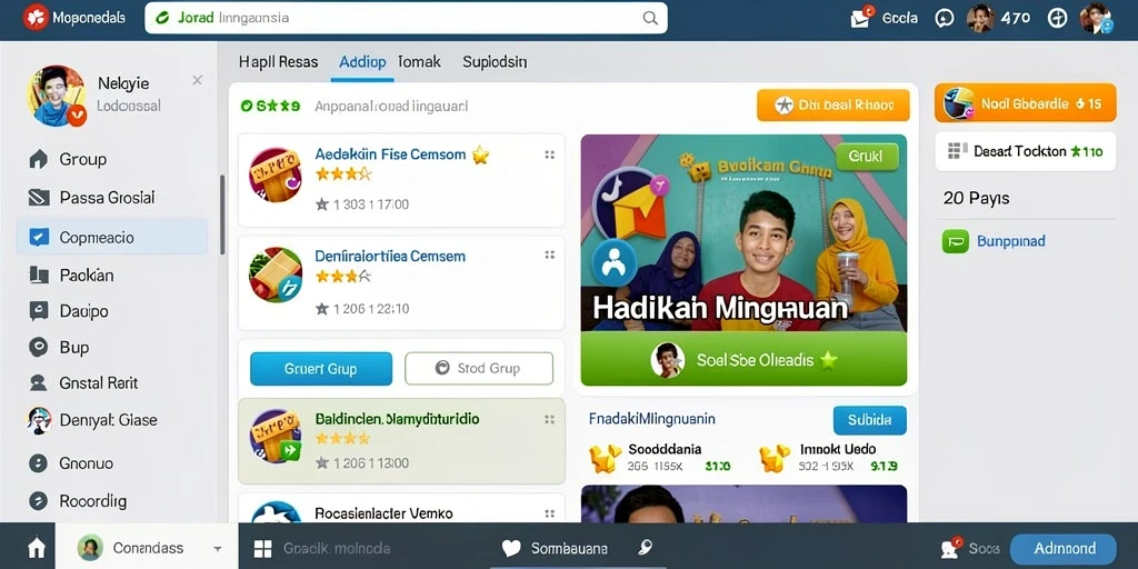 Tampilan antarmuka pengguna yang menarik dan intuitif.