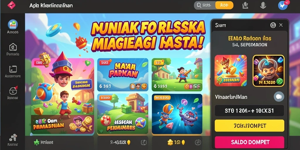 Tampilan karakter utama yang penuh warna dan energik.