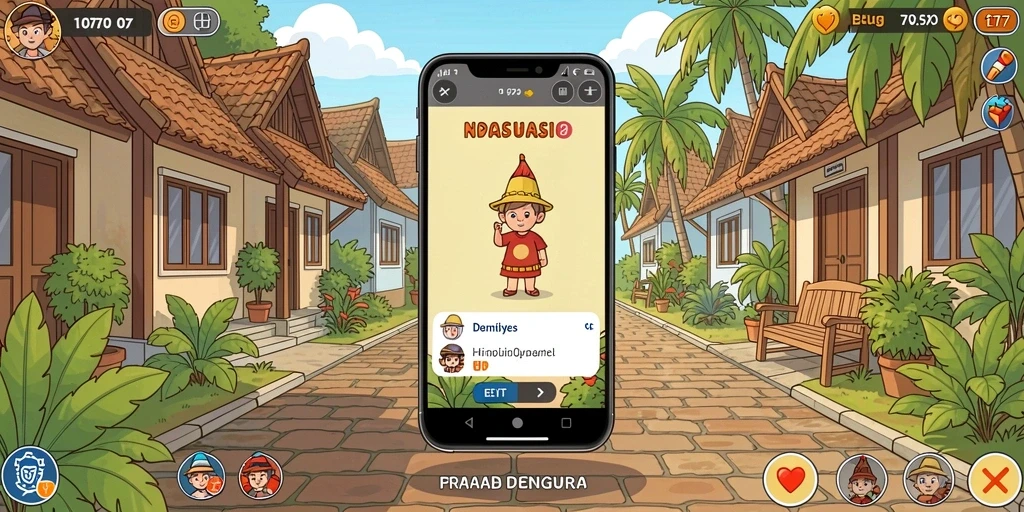 Screenshot menampilkan grafis yang menakjubkan dan karakter yang unik.