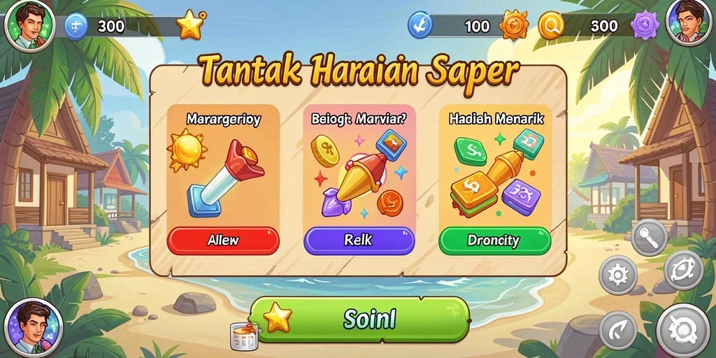 Tampilan antarmuka yang menarik dan user-friendly.