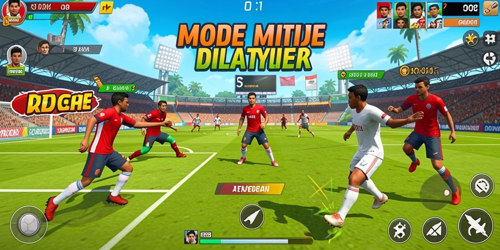 Screenshot pertama menampilkan tampilan awal game yang menarik.