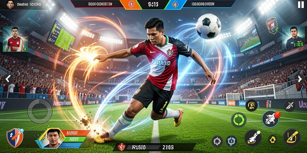 Gambar interaksi karakter dalam permainan.